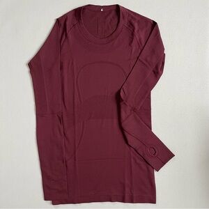 Lululemon Swiftly Tech Long Sleeve in Garnet